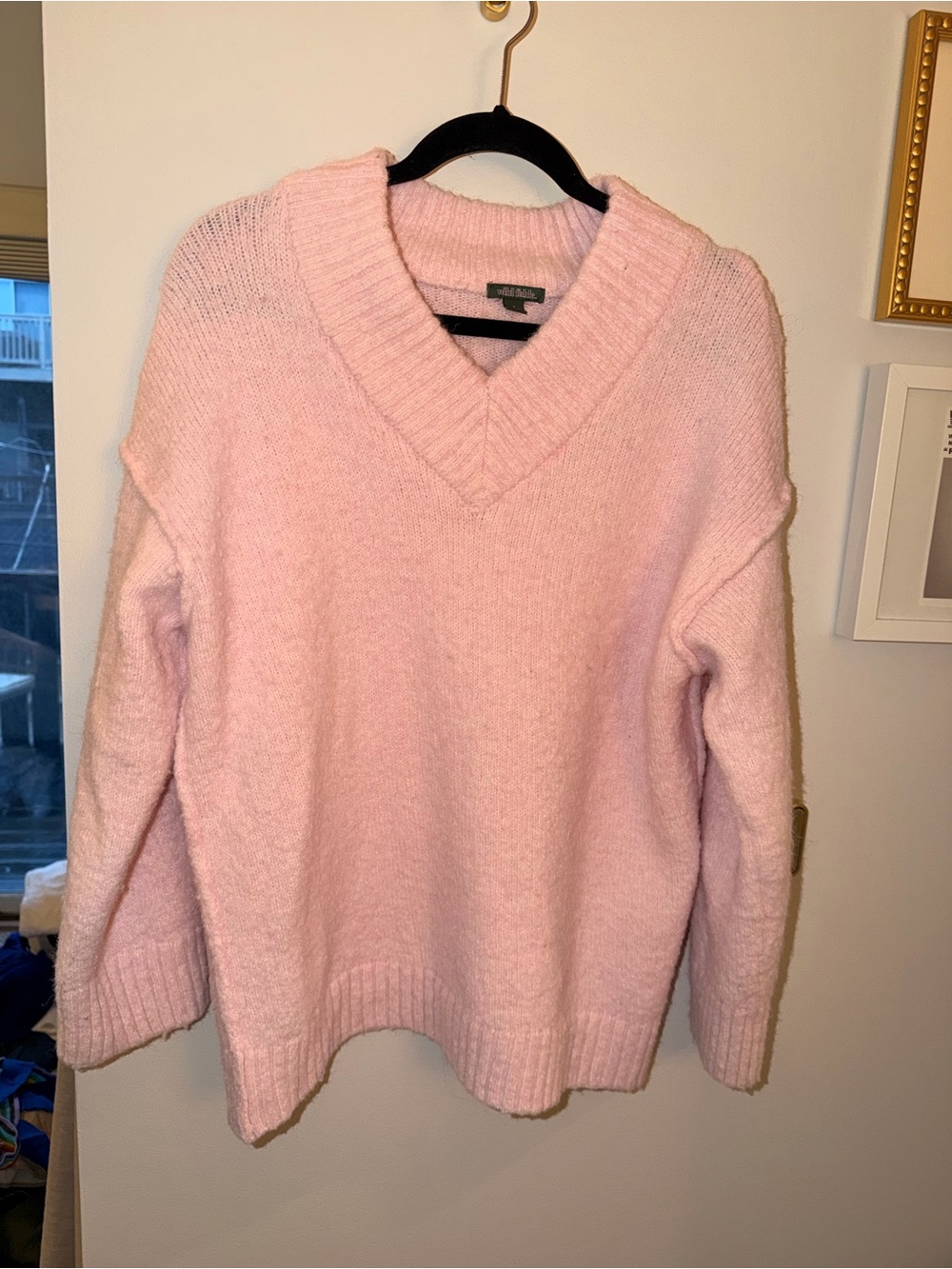 wild fable Soft Pink V-Neck Sweater